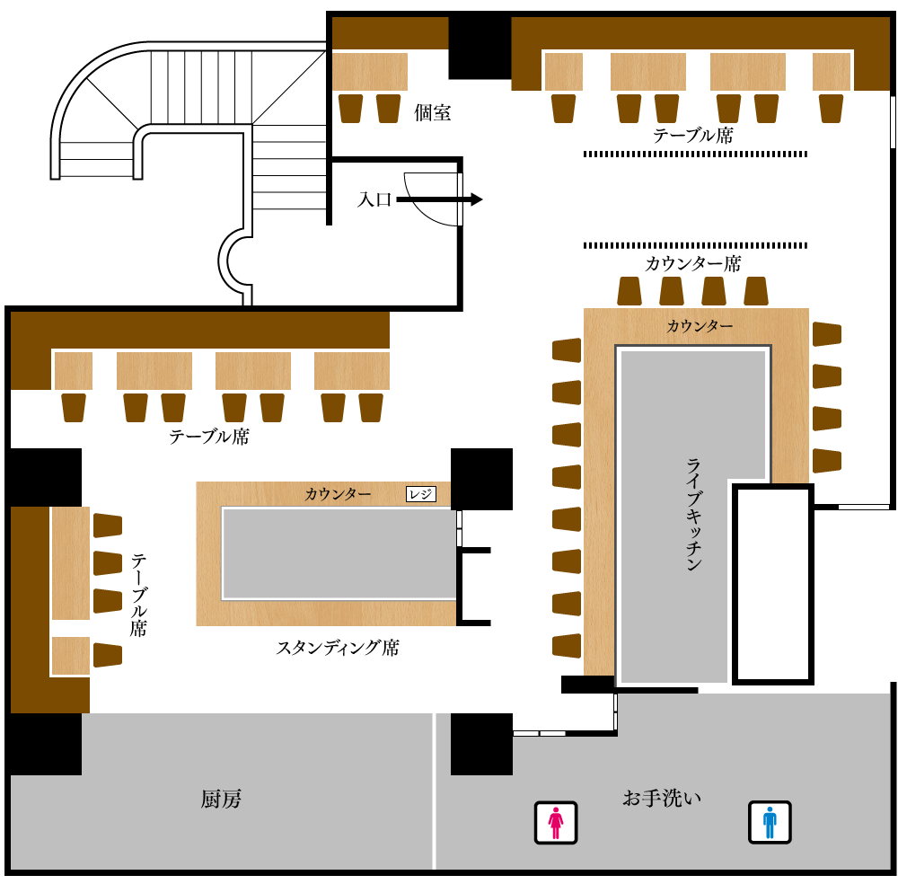 店内図
